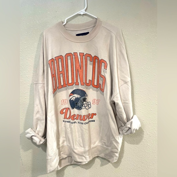 Abercrombie & Fitch x NFL Denver Broncos Oversized Sweatshirt - XXL - Picture 1 of 6